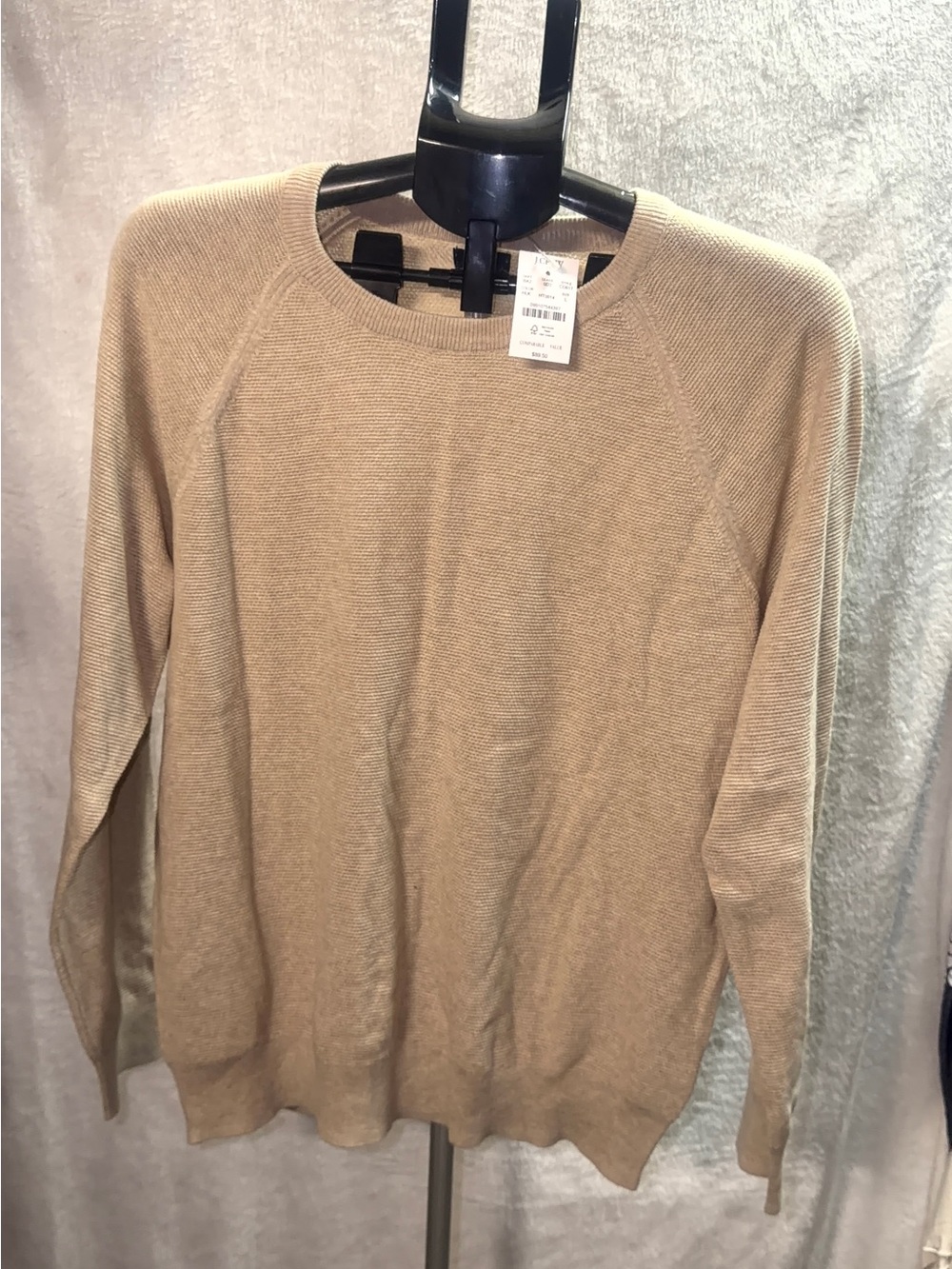 Men's Crew Neck Sweater - Beige